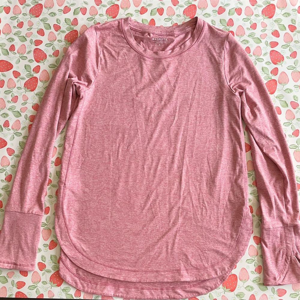 ATHLETA Pink Long Sleeve Top